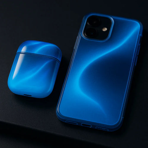 iPhone + AirPods GlowCase Blue