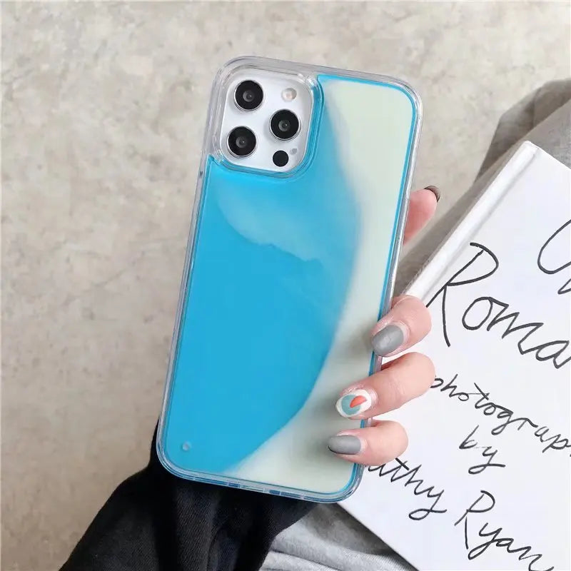 iPhone + AirPods GlowCase Blue